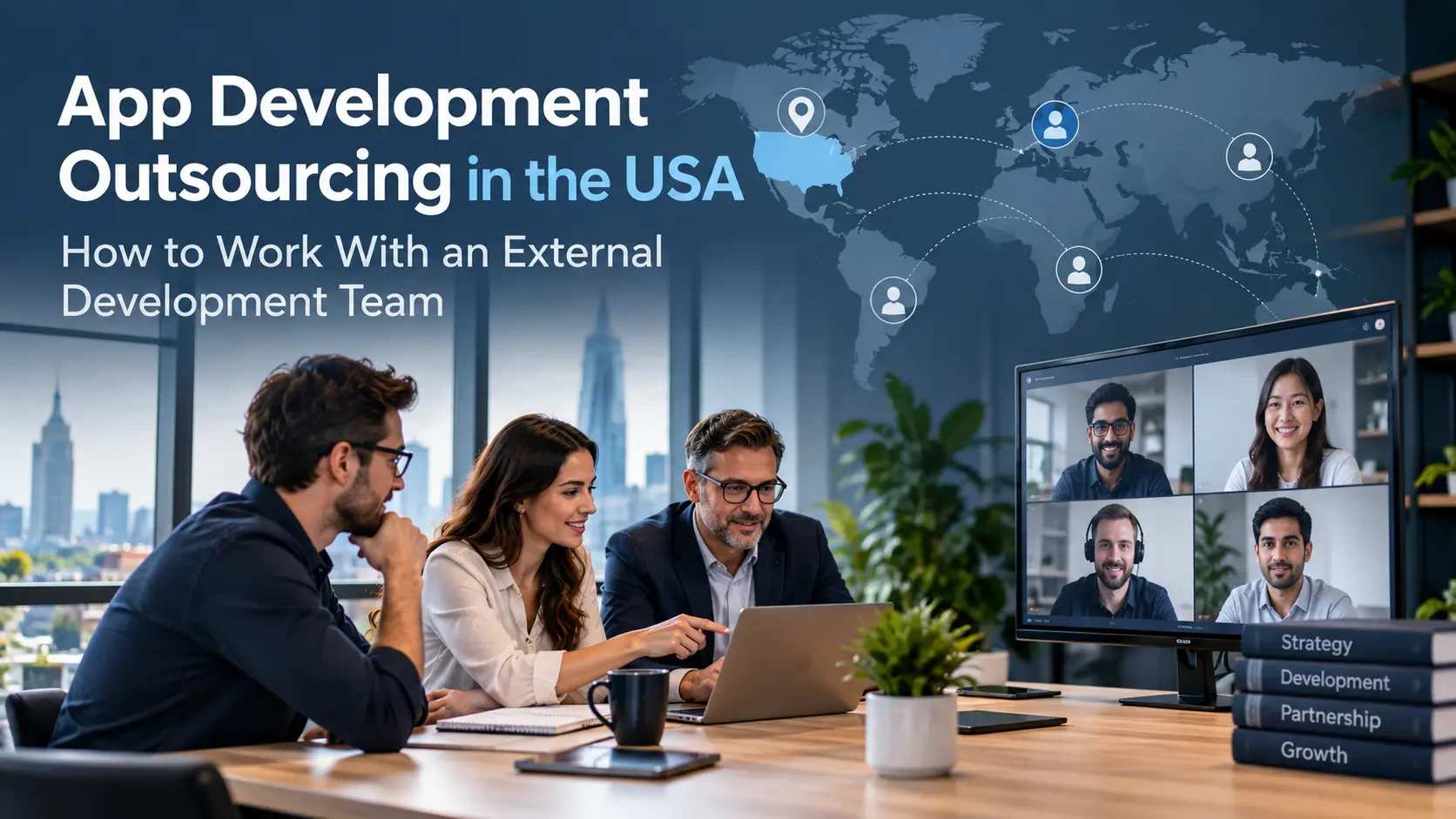 App development outsourcing in the USA with an external development team